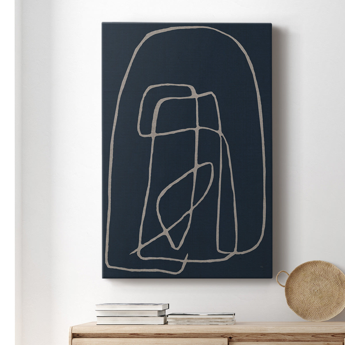 Shapes and Night Sky I Premium Gallery Wrapped Canvas - Ready to Hang
