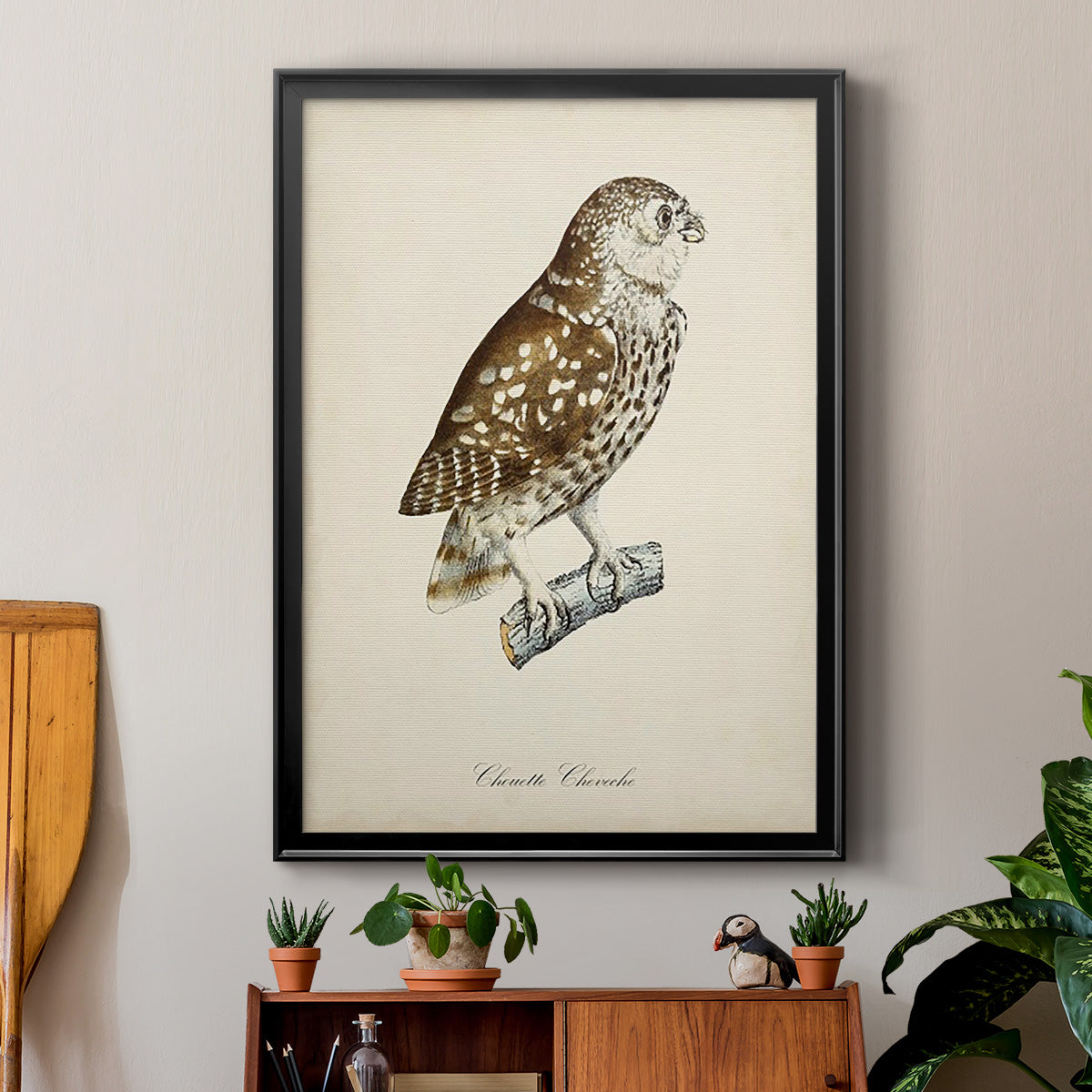 French Owls I Premium Framed Print - Ready to Hang