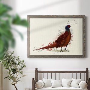 Pheasant Splash 4-Premium Framed Canvas - Ready to Hang