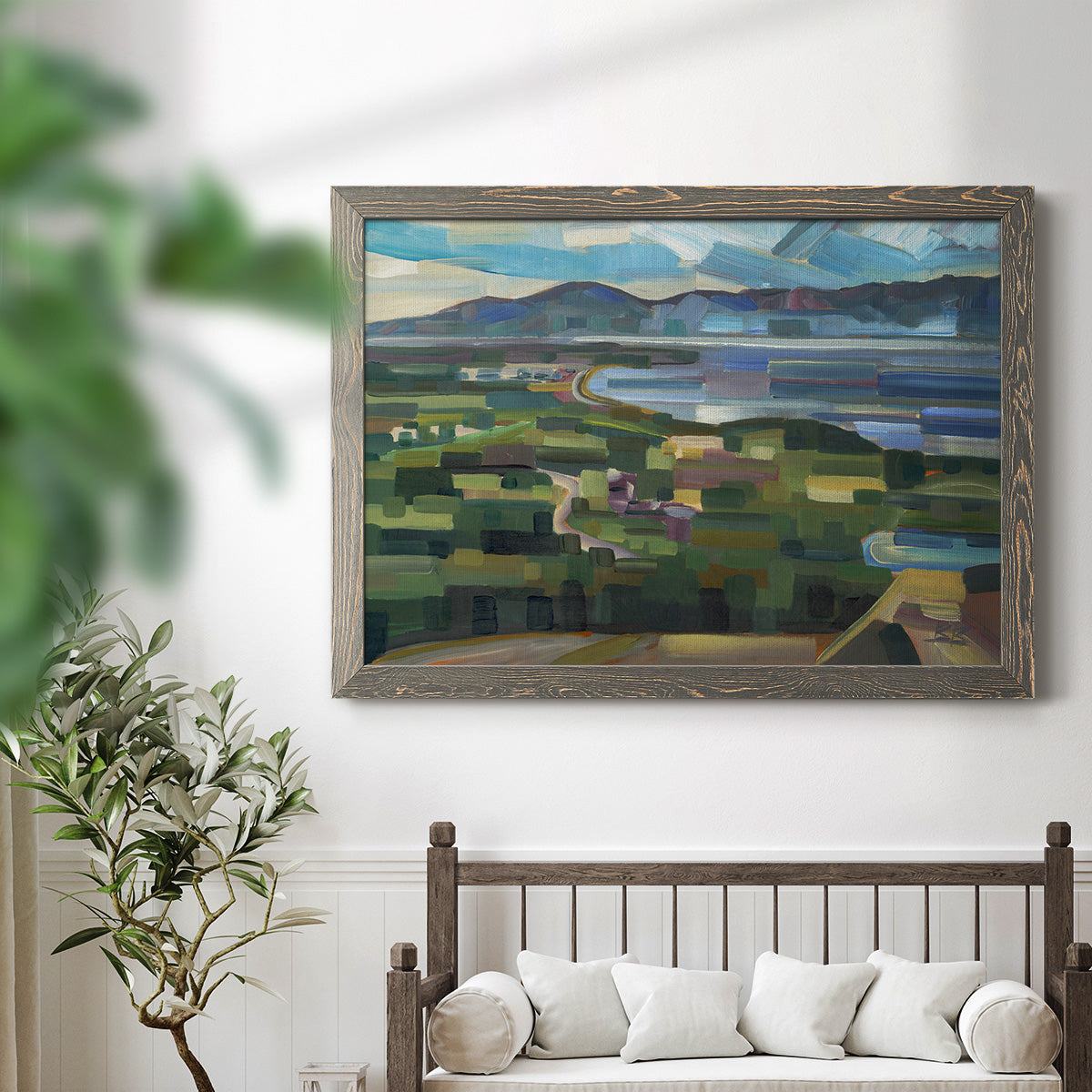 View From Goose Park-Premium Framed Canvas - Ready to Hang