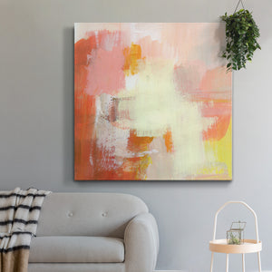 Yellow and Blush III-Premium Gallery Wrapped Canvas - Ready to Hang