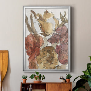 Cropped Floral Arrangement I Premium Framed Print - Ready to Hang