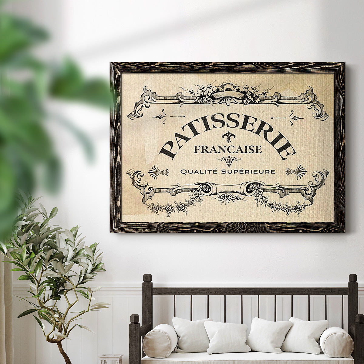 Antique French Label I-Premium Framed Canvas - Ready to Hang
