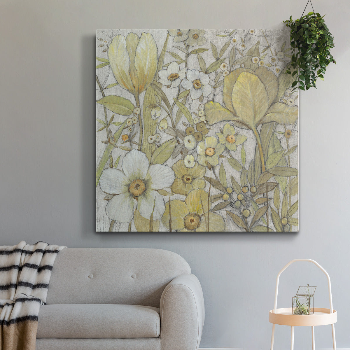 Mix Floral II-Premium Gallery Wrapped Canvas - Ready to Hang