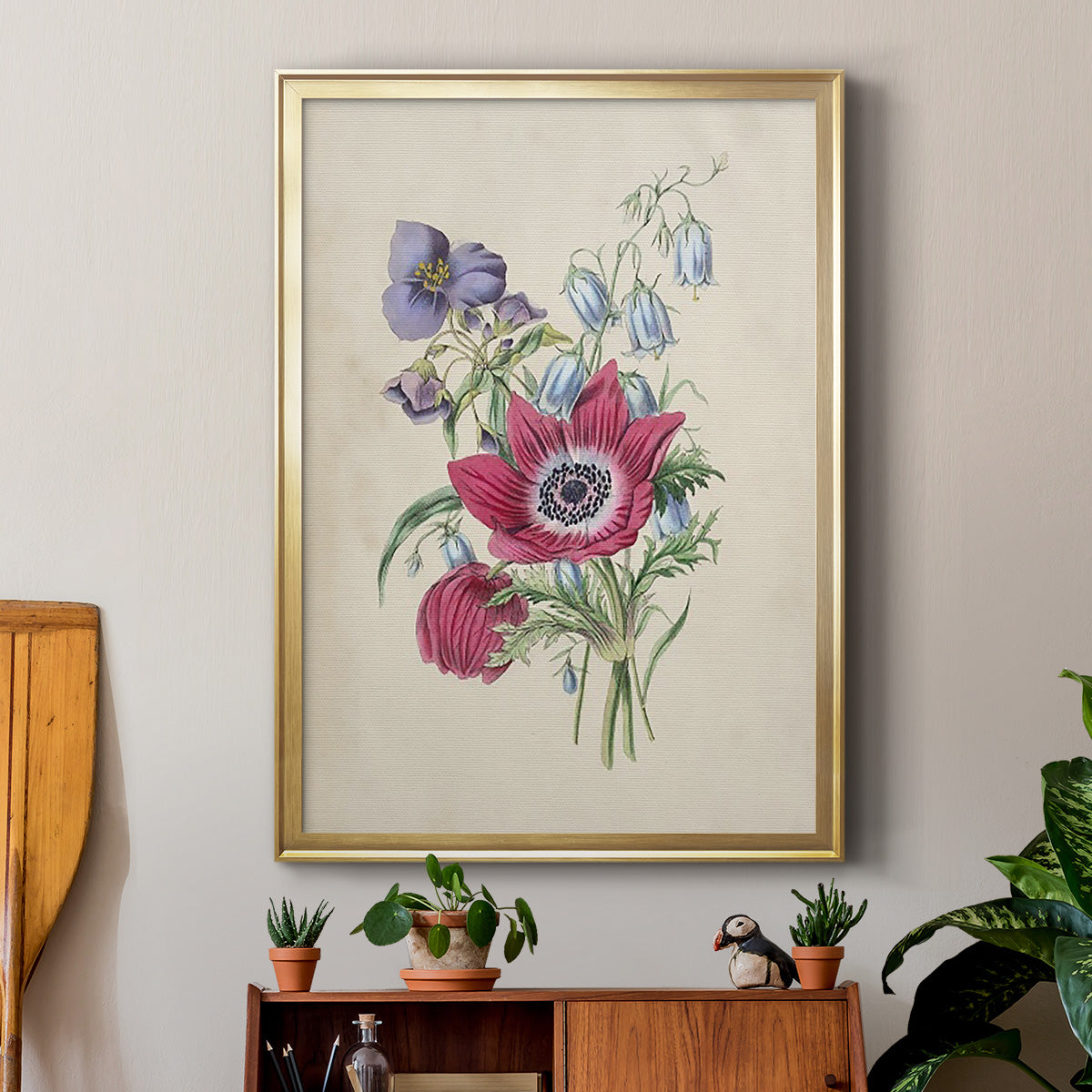 Antique Garden Bouquet I Premium Framed Print - Ready to Hang