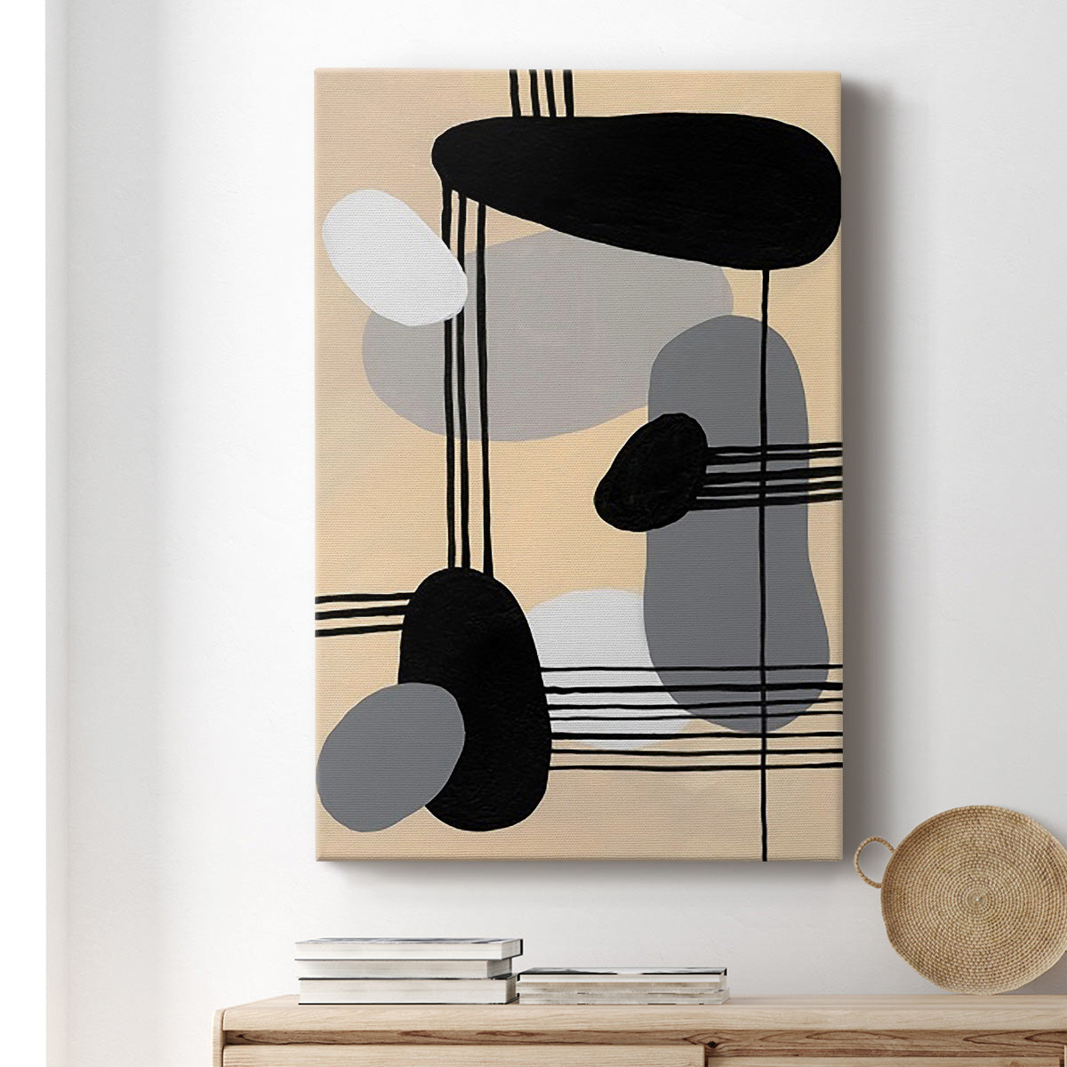 Interconnected Shapes II Premium Gallery Wrapped Canvas - Ready to Hang