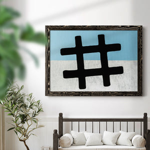 Hashtag-Premium Framed Canvas - Ready to Hang