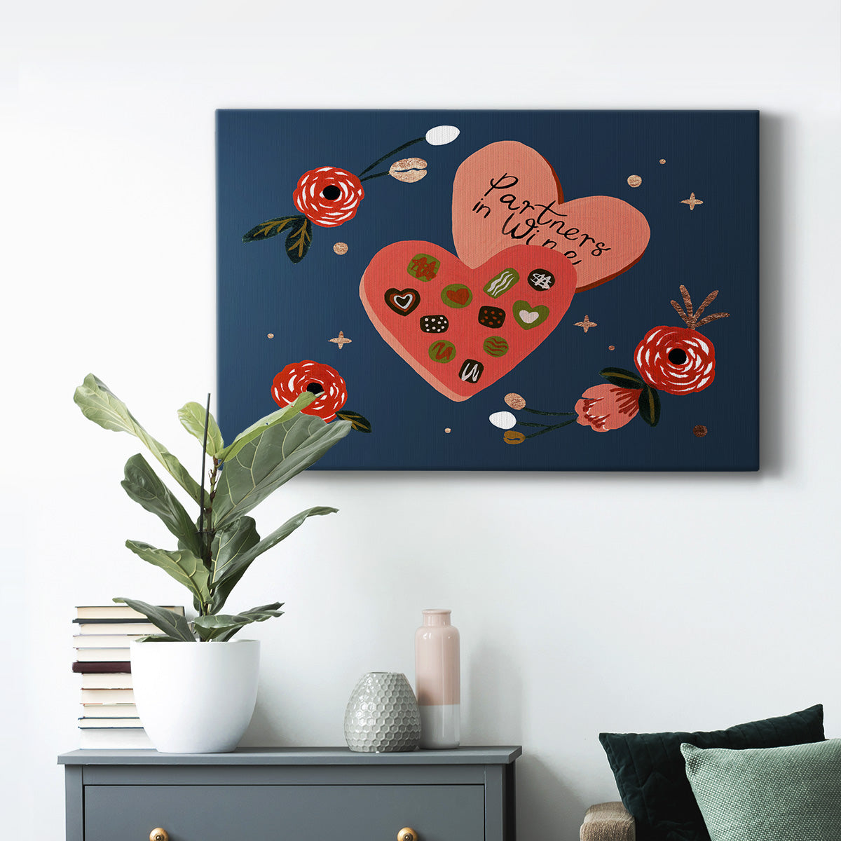 Happy Galentine I Premium Gallery Wrapped Canvas - Ready to Hang