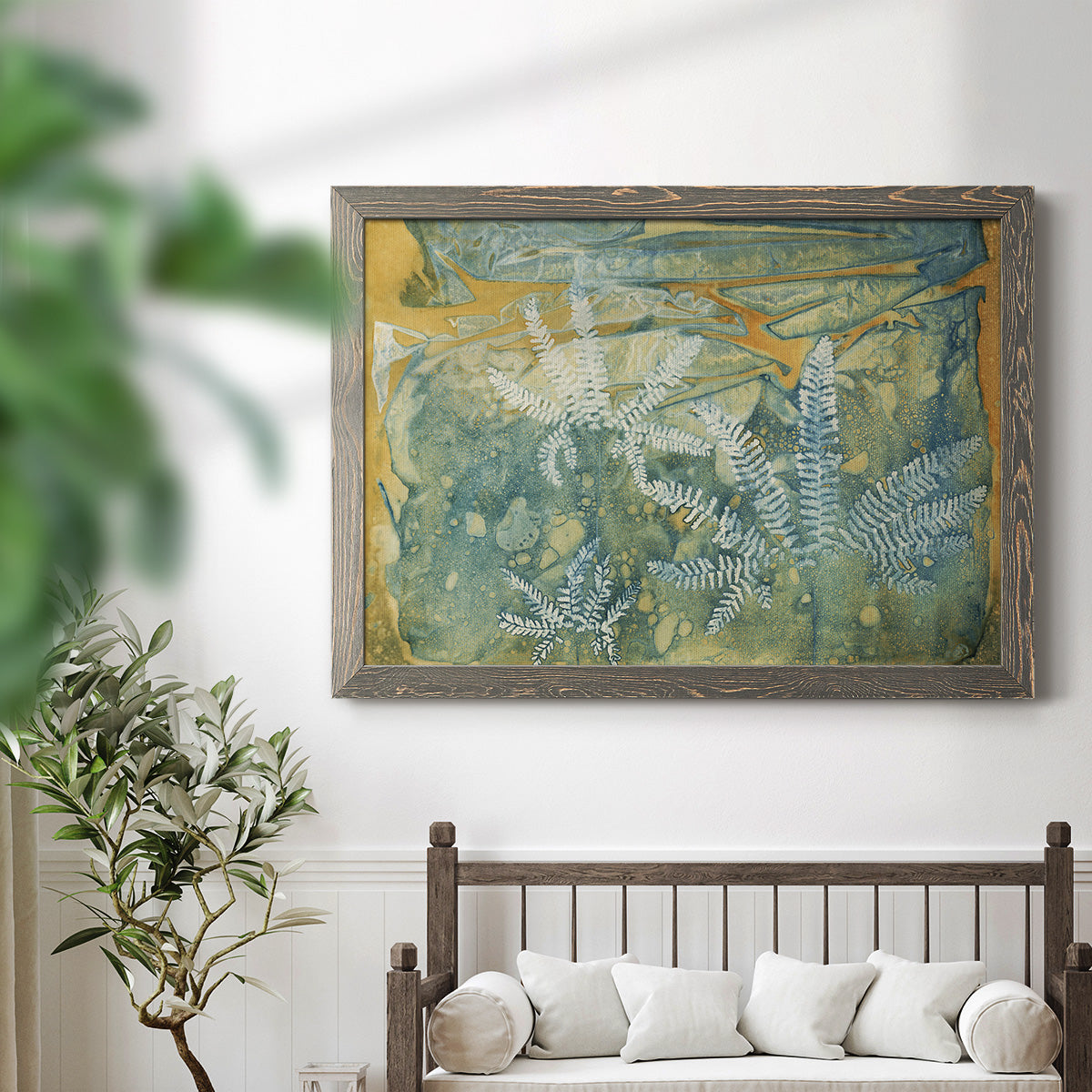 Floating Ferns-Premium Framed Canvas - Ready to Hang