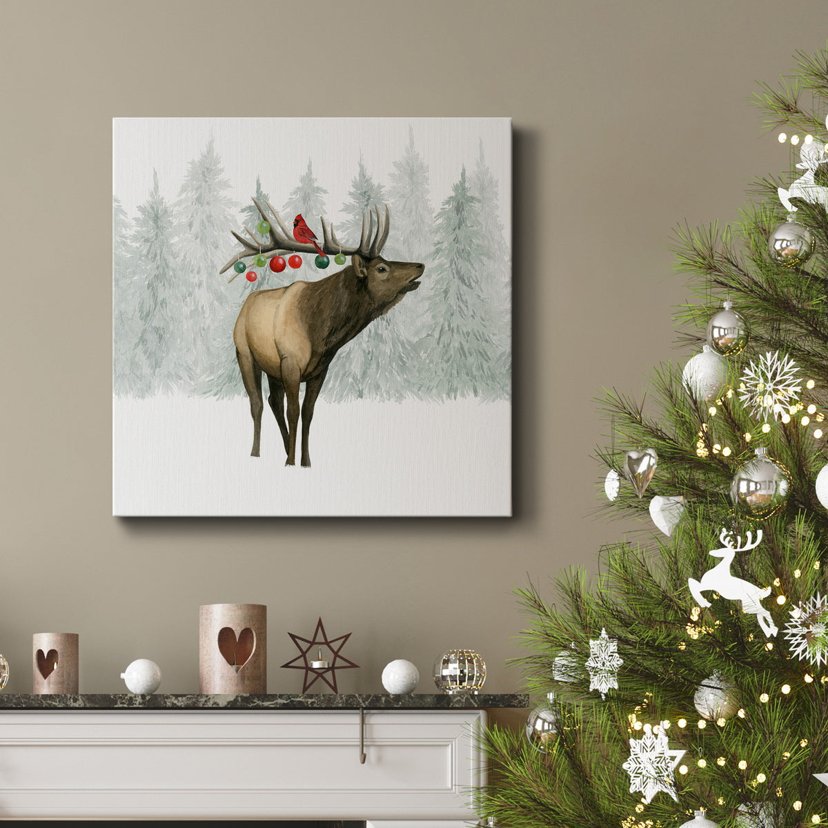 Festive Forest II-Premium Gallery Wrapped Canvas - Ready to Hang