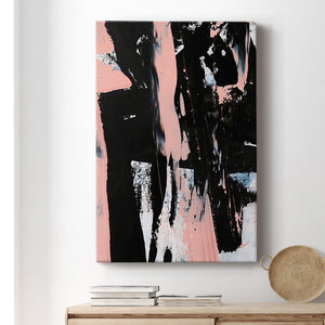 Black & Blush I Premium Gallery Wrapped Canvas - Ready to Hang