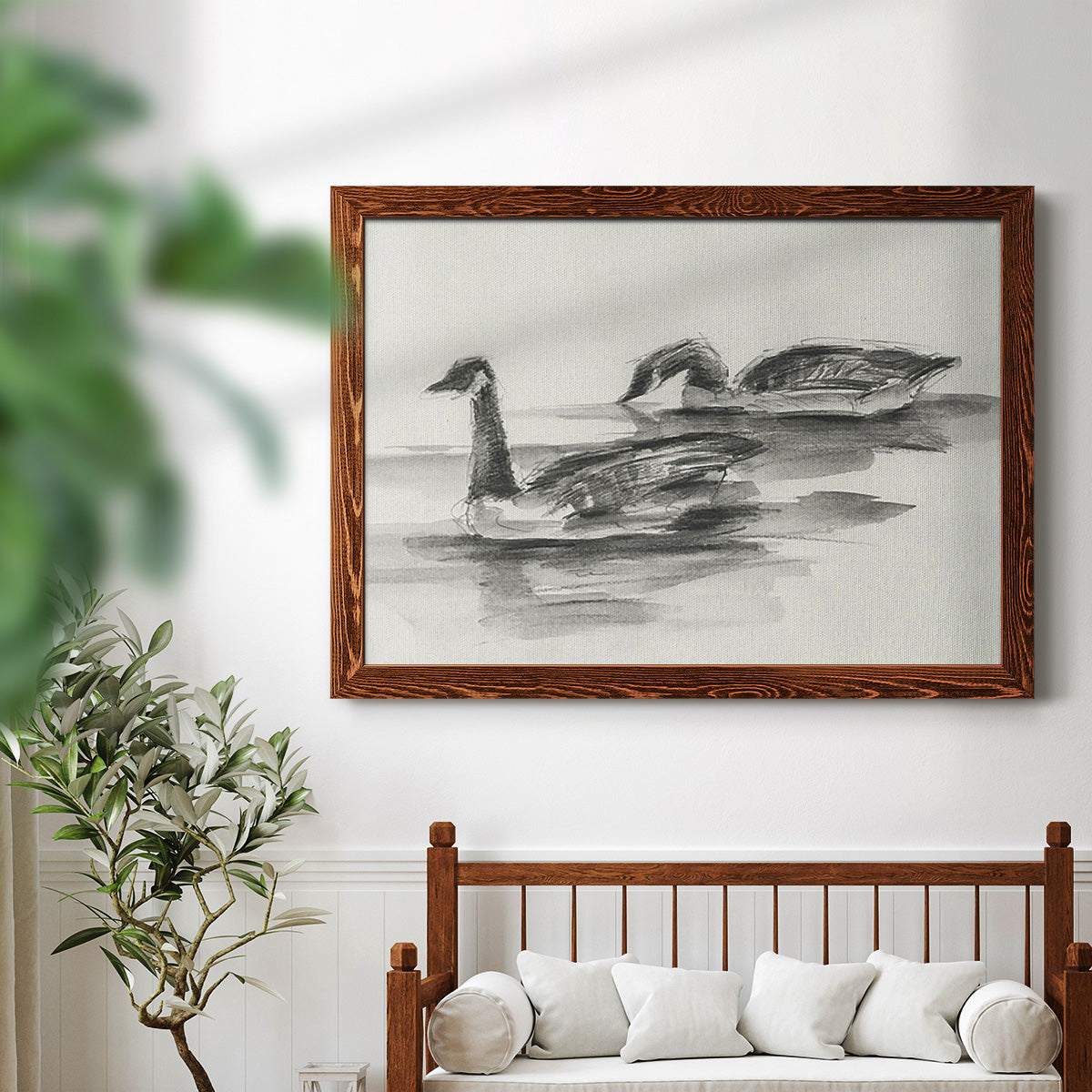 Geese Study II-Premium Framed Canvas - Ready to Hang