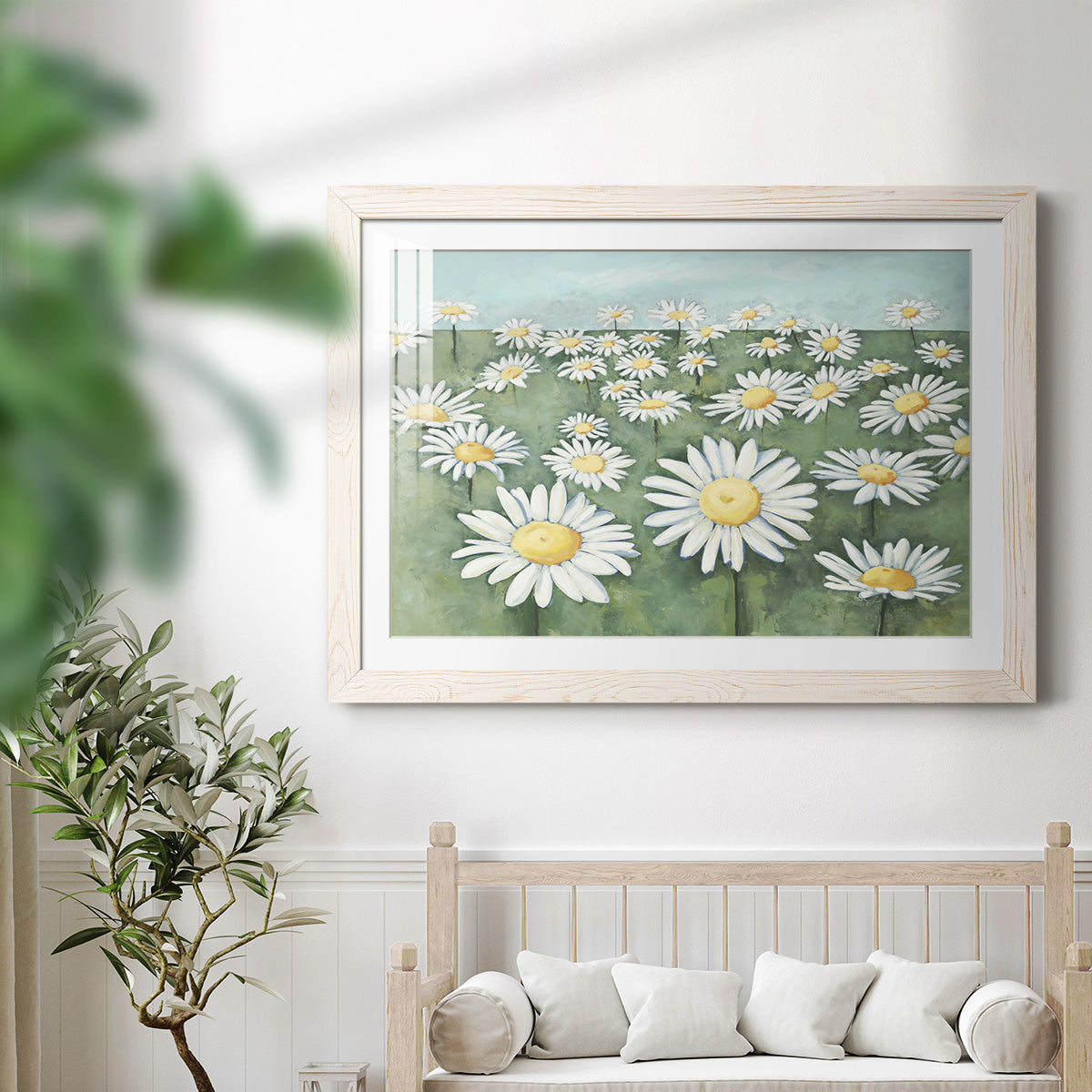 Field of Flowers-Premium Framed Print - Ready to Hang