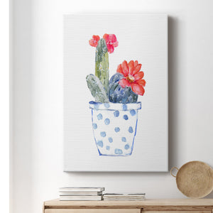 Cactus and Succulent Blooms II Premium Gallery Wrapped Canvas - Ready to Hang