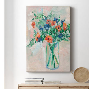 Painterly Soft Bouquet II Premium Gallery Wrapped Canvas - Ready to Hang