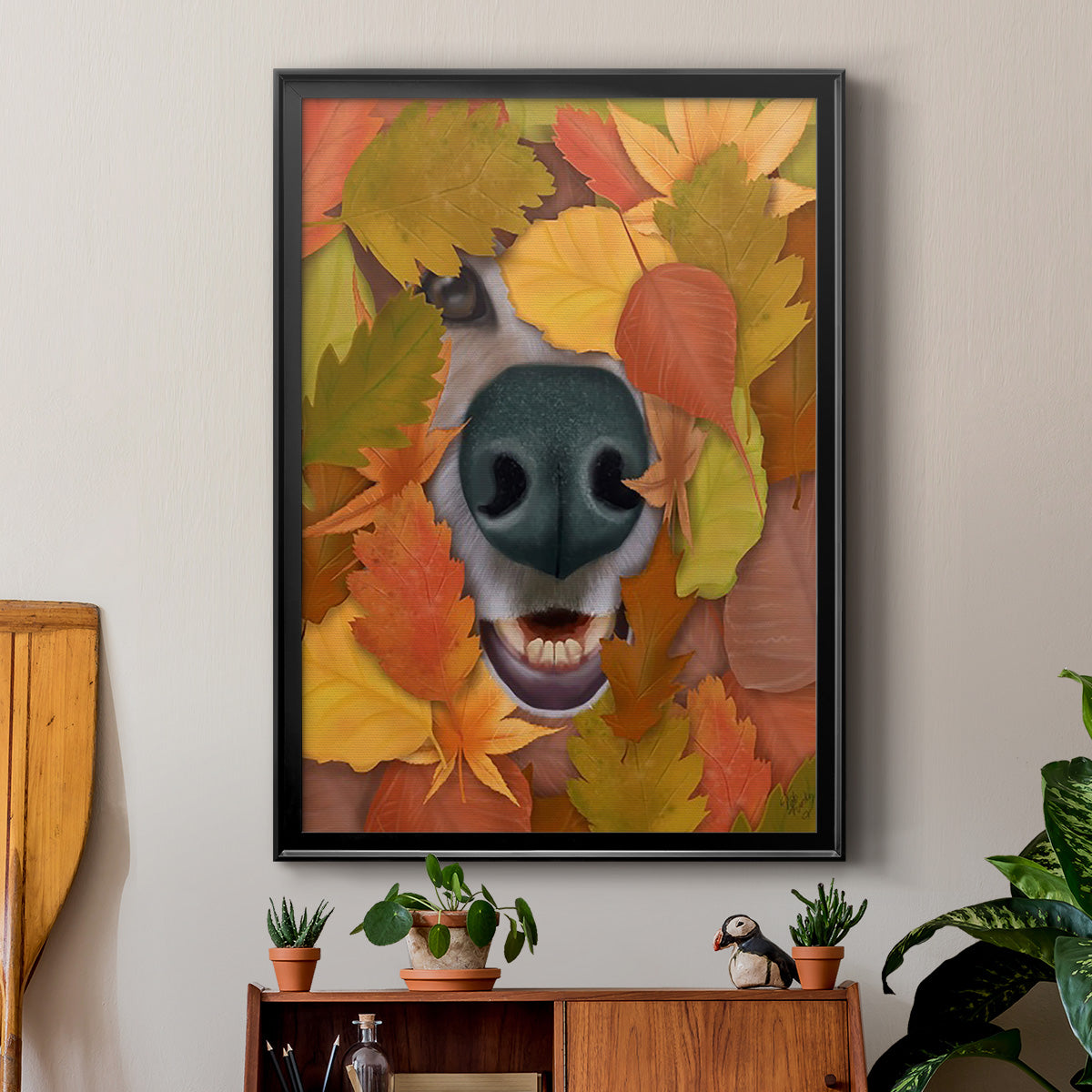 Sniffing Out Autumn Premium Framed Print - Ready to Hang