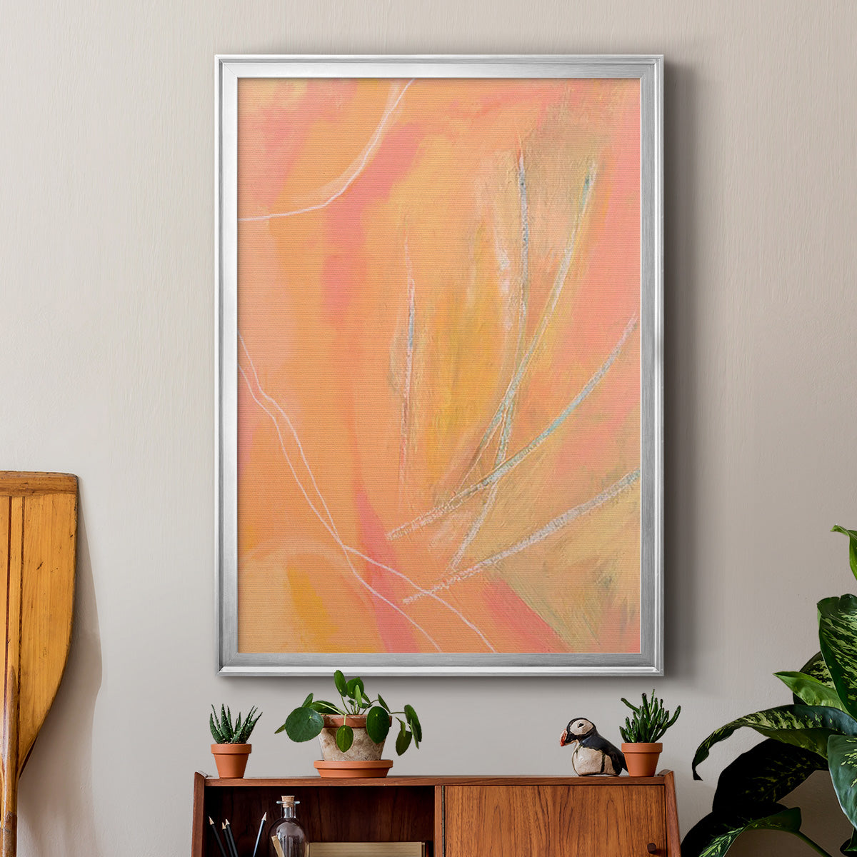 Peach Bliss II Premium Framed Print - Ready to Hang