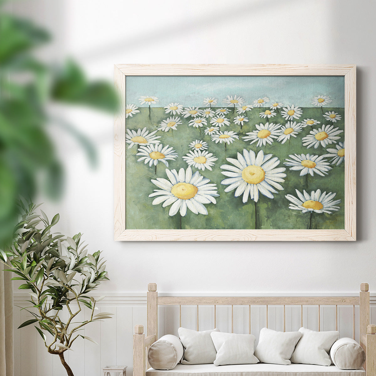 Field of Flowers-Premium Framed Canvas - Ready to Hang