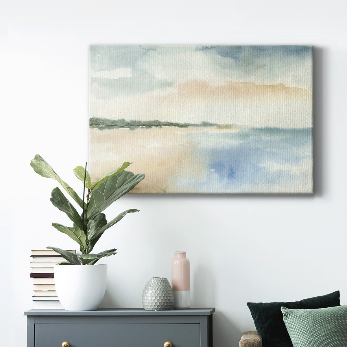 Simple Sea Premium Gallery Wrapped Canvas - Ready to Hang