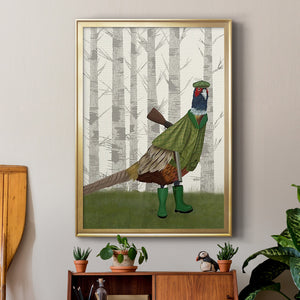 Pheasant Shooting Party 2 Premium Framed Print - Ready to Hang