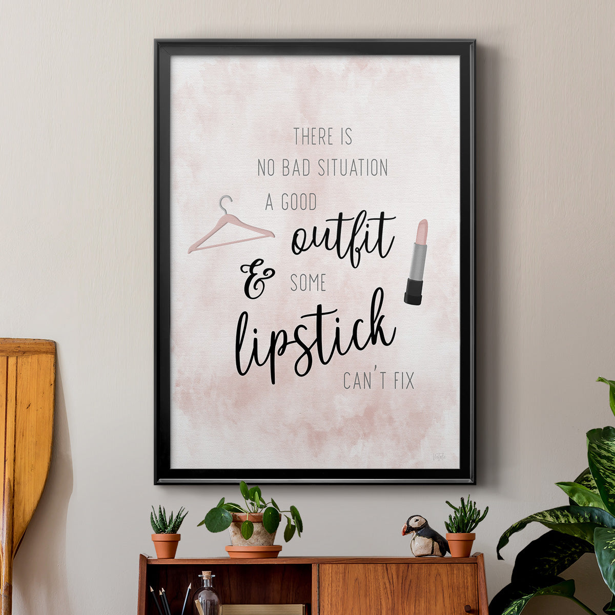 Outfit and Lipstick Premium Framed Print - Ready to Hang