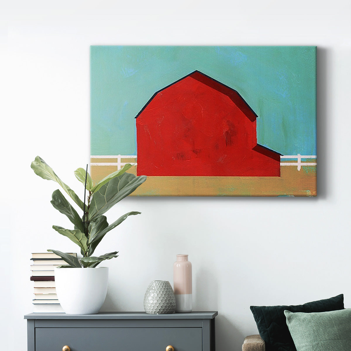 Big Red One I Premium Gallery Wrapped Canvas - Ready to Hang