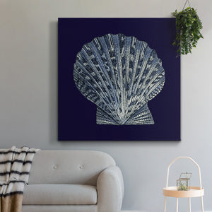 Indigo Shells VIII-Premium Gallery Wrapped Canvas - Ready to Hang