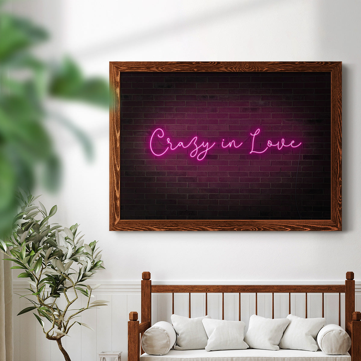 Neon Love II-Premium Framed Canvas - Ready to Hang