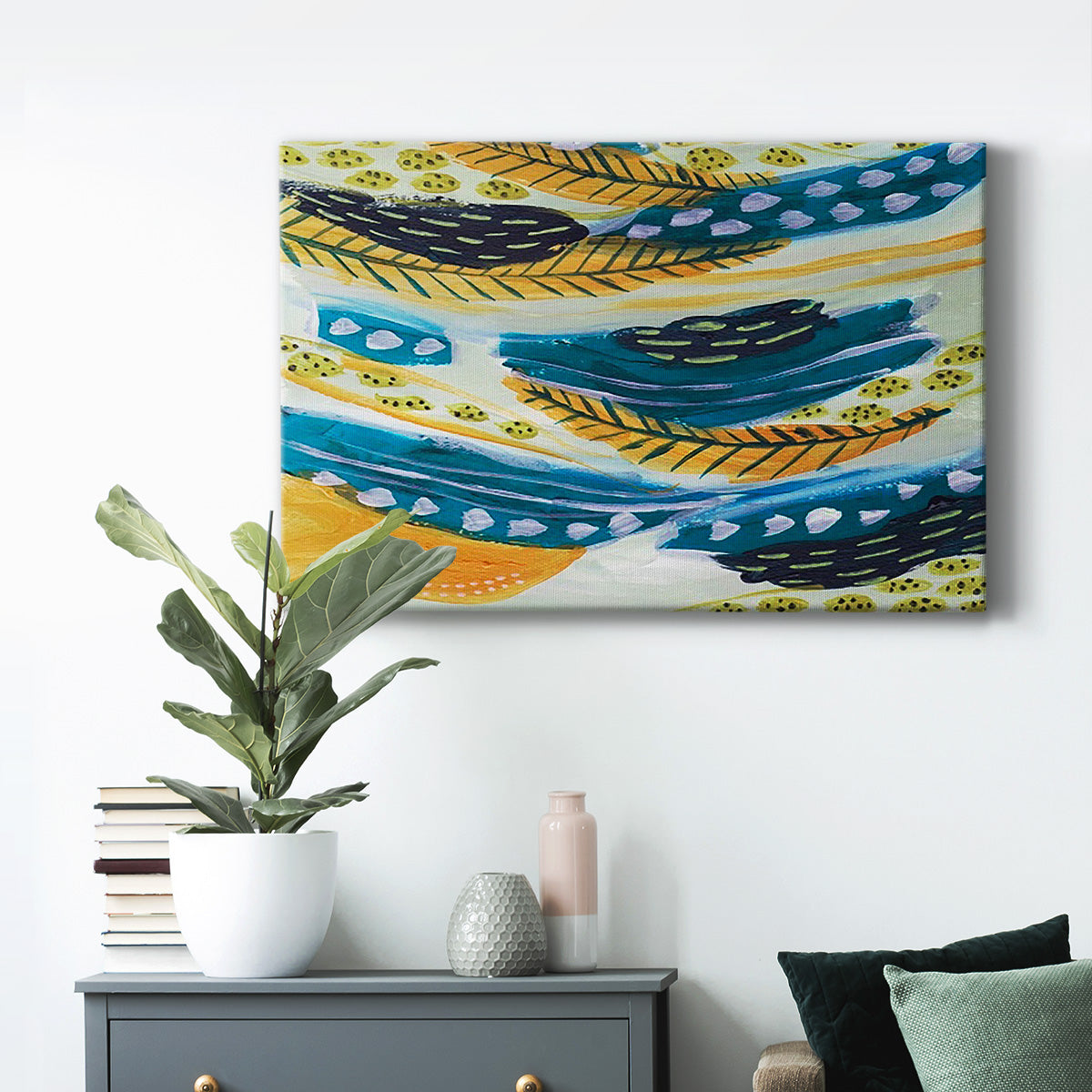 Feathery I Premium Gallery Wrapped Canvas - Ready to Hang
