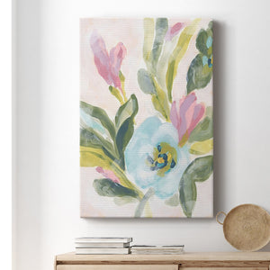 Floral Breeze Fresco  II Premium Gallery Wrapped Canvas - Ready to Hang