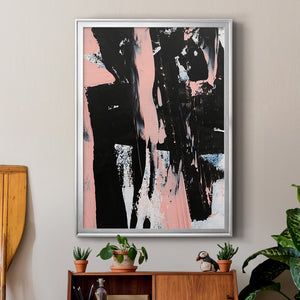 Black & Blush I Premium Framed Print - Ready to Hang
