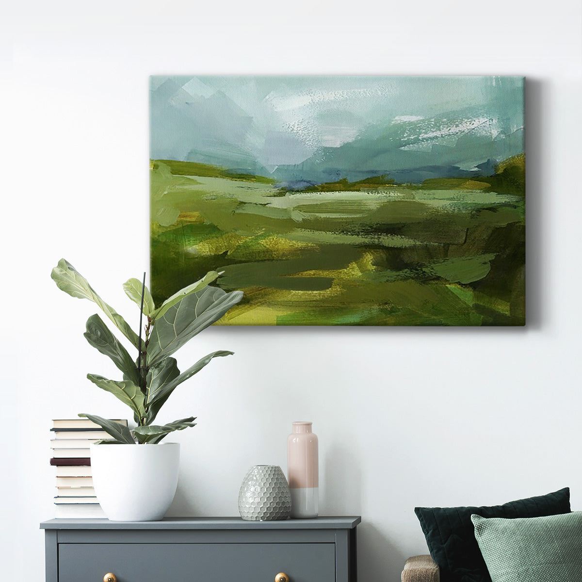 Emerald View II Premium Gallery Wrapped Canvas - Ready to Hang