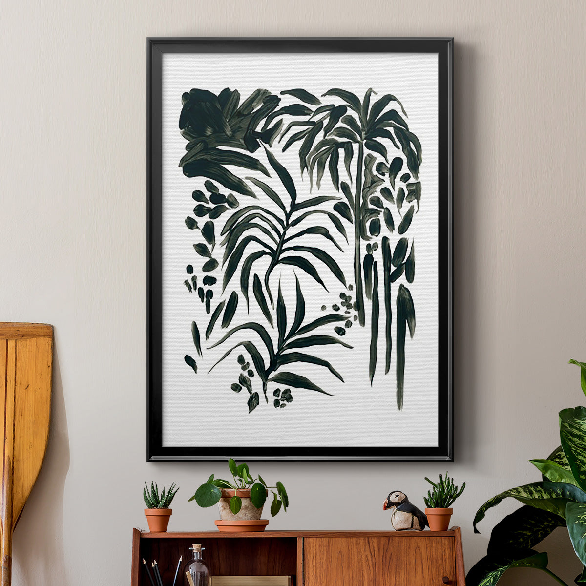 Ink Jungle I Premium Framed Print - Ready to Hang