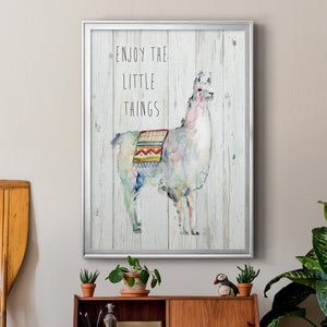 Llama Little Things Premium Framed Print - Ready to Hang