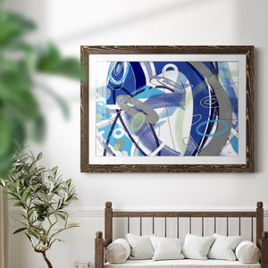 Blue Flow-Premium Framed Print - Ready to Hang