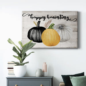 Happy Haunting Premium Gallery Wrapped Canvas - Ready to Hang