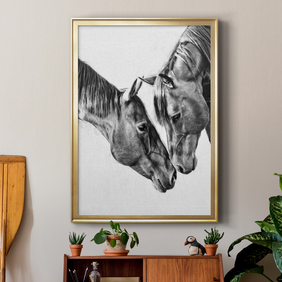 Equine Portrait VI Premium Framed Print - Ready to Hang