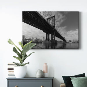 Manhattan Bridge Premium Gallery Wrapped Canvas - Ready to Hang