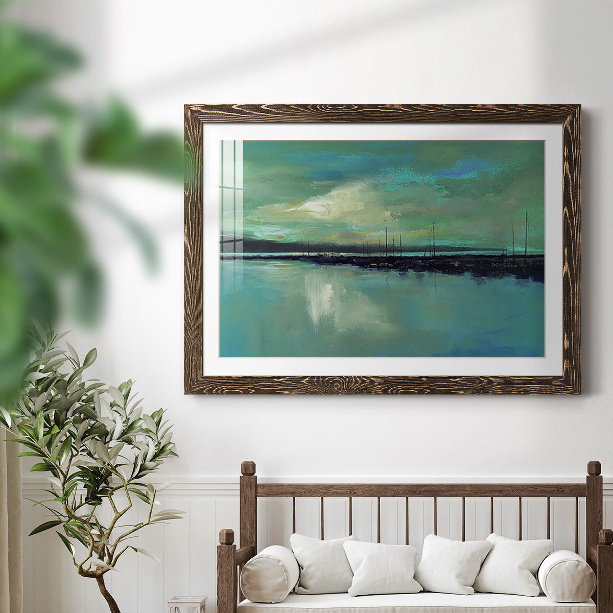 Harbor Light-Premium Framed Print - Ready to Hang