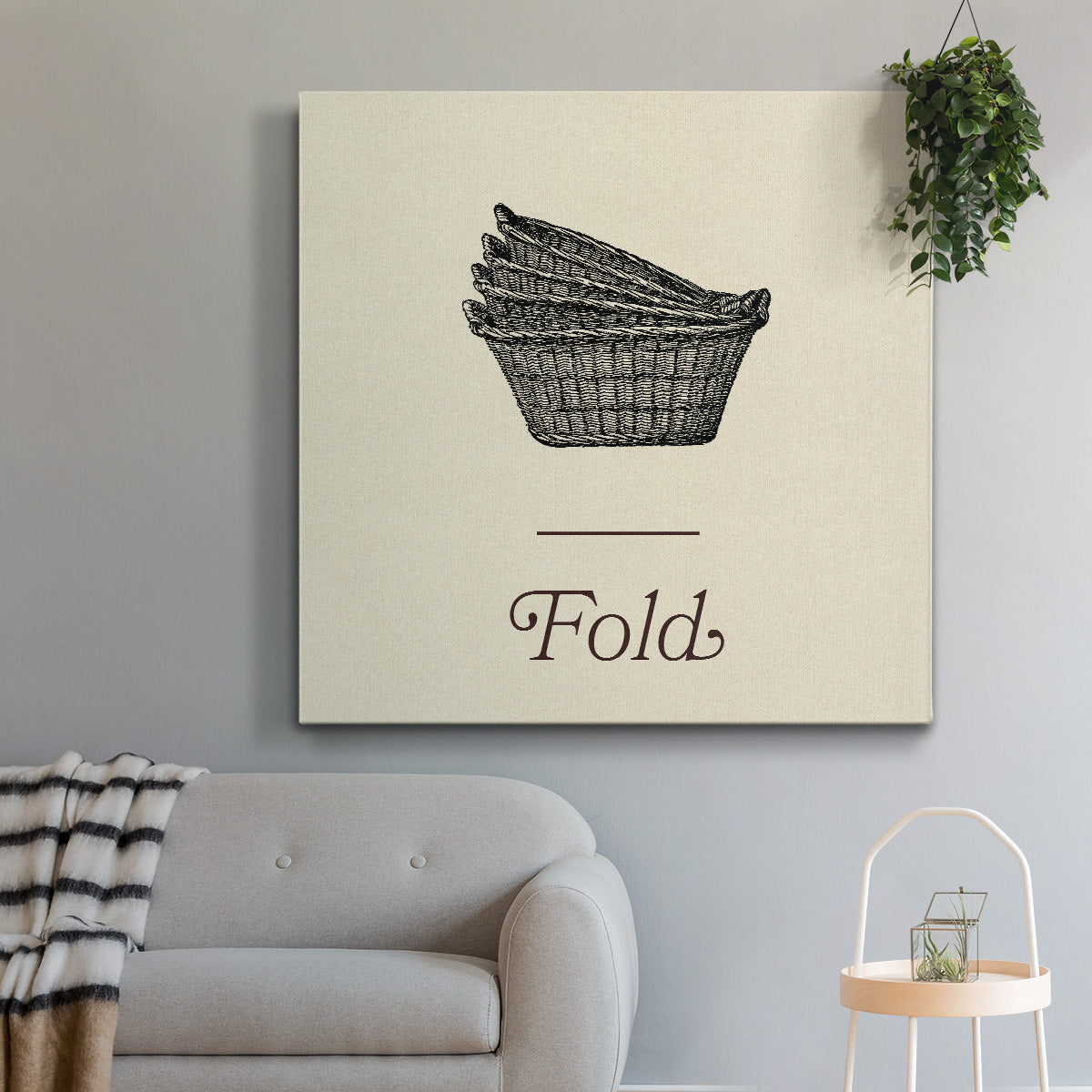 Laundry Sign IV-Premium Gallery Wrapped Canvas - Ready to Hang