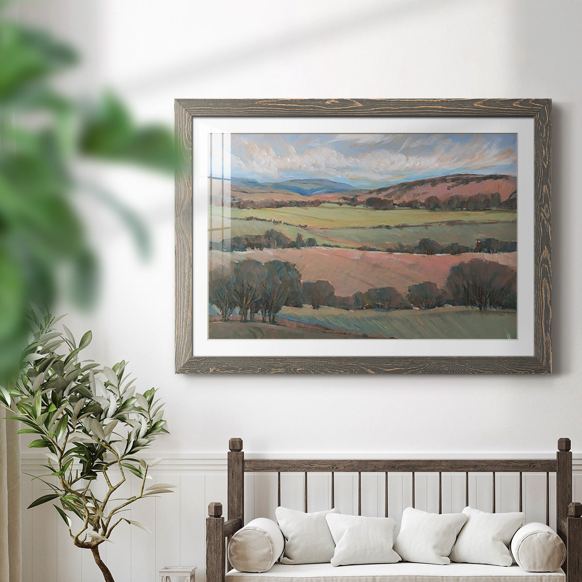Hilly Countryside I-Premium Framed Print - Ready to Hang