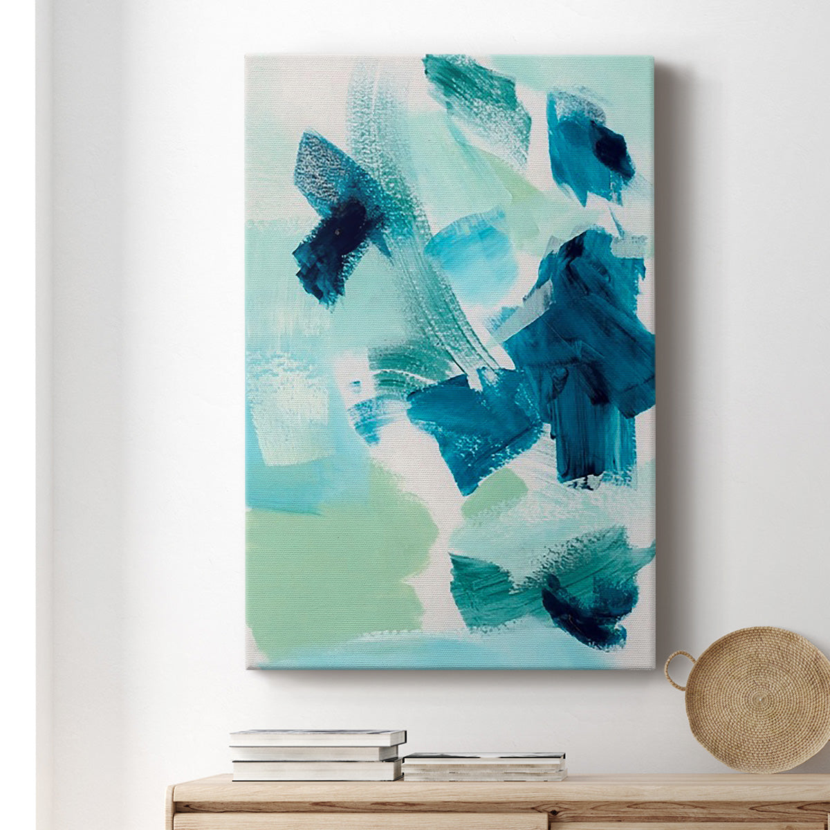 Teal Composition II Premium Gallery Wrapped Canvas - Ready to Hang