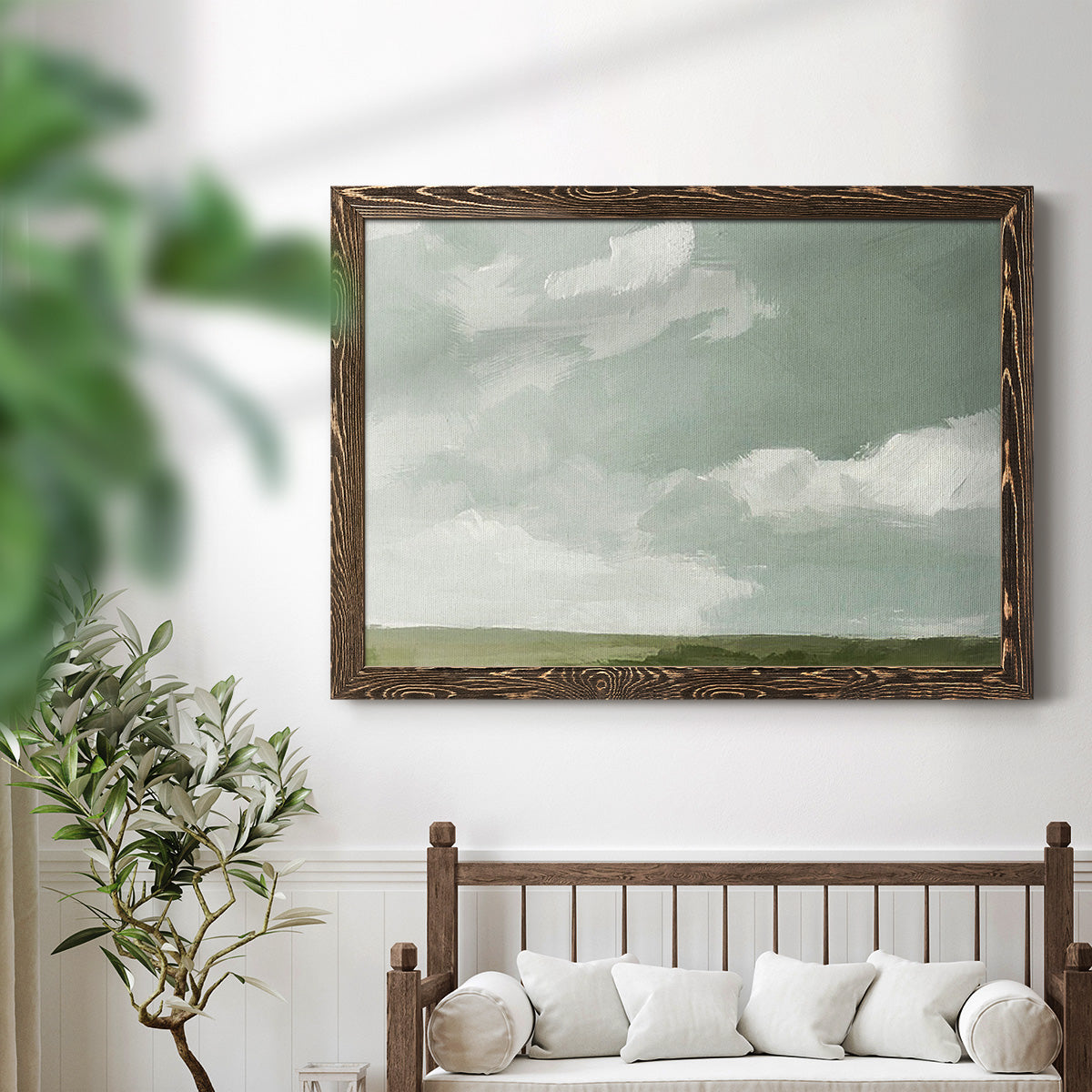 Gray Stone Sky II-Premium Framed Canvas - Ready to Hang