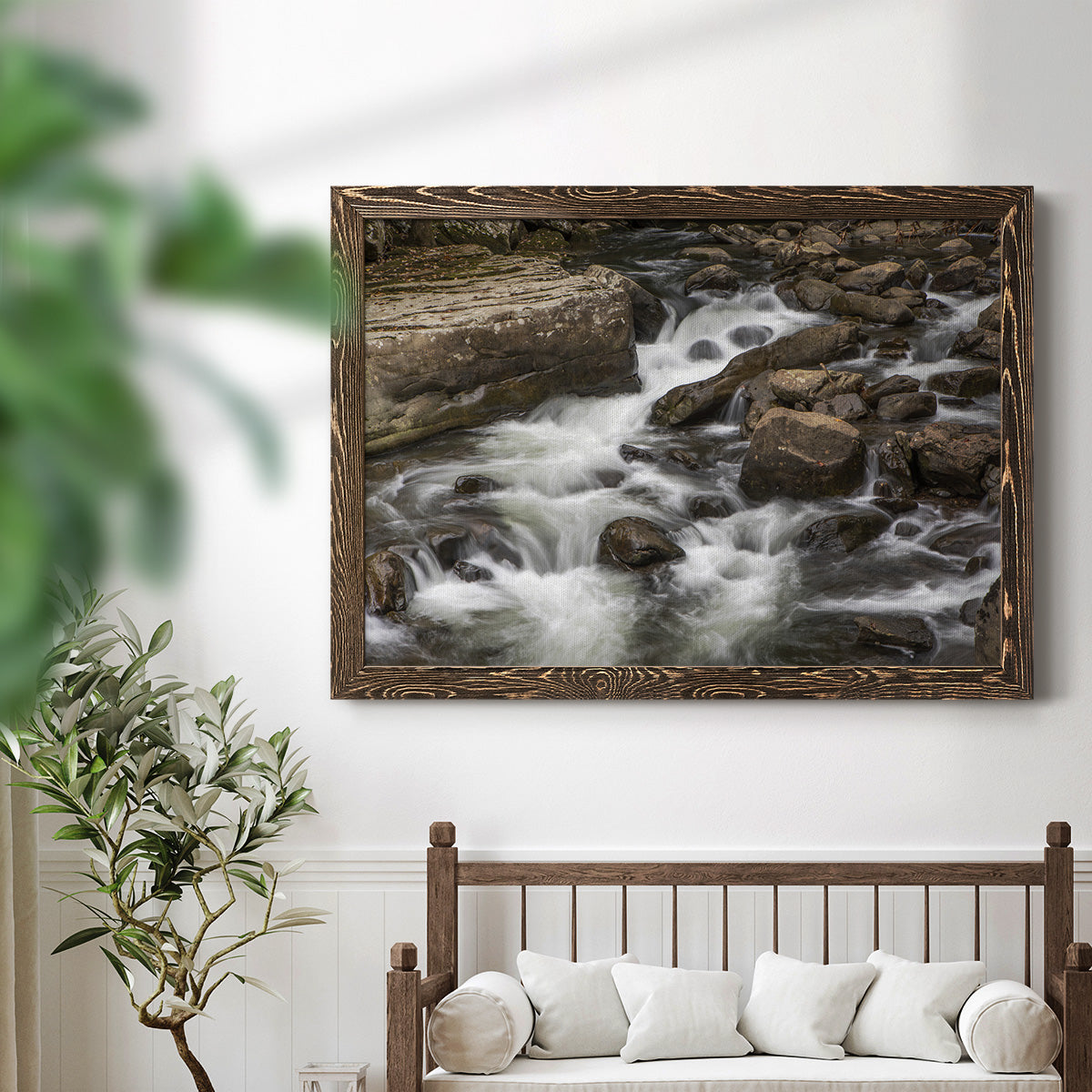 Rushing Calm-Premium Framed Canvas - Ready to Hang