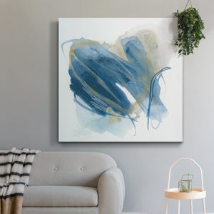 Blue Interference I-Premium Gallery Wrapped Canvas - Ready to Hang