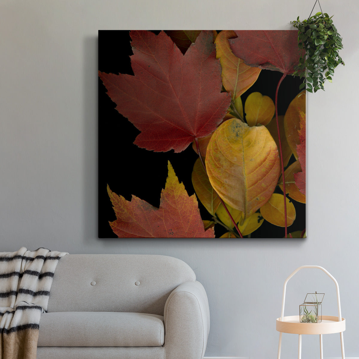 Small Vivid Leaves IV (ST)-Premium Gallery Wrapped Canvas - Ready to Hang