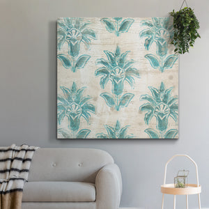 Serene Cerulean V-Premium Gallery Wrapped Canvas - Ready to Hang