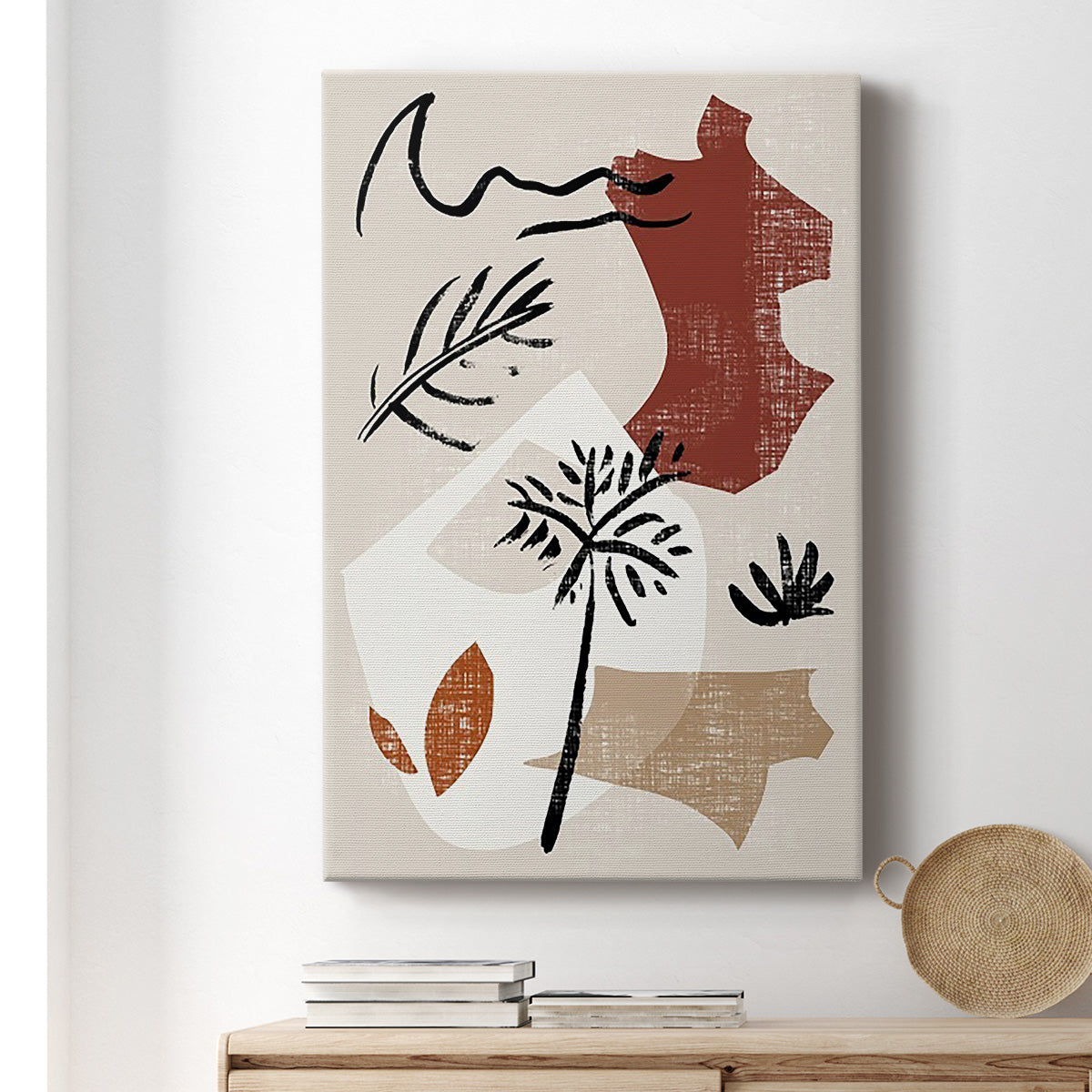 Soft Palms V Premium Gallery Wrapped Canvas - Ready to Hang