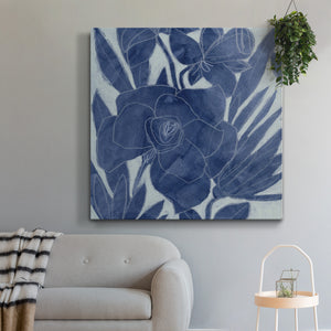 Blue Lagoon Silhouette I-Premium Gallery Wrapped Canvas - Ready to Hang