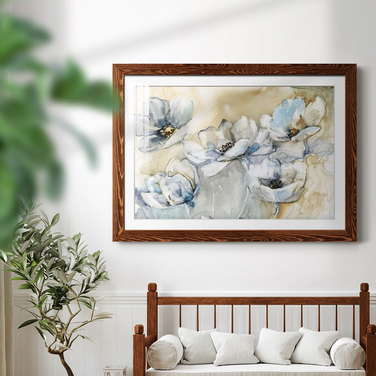 Soft Blooms-Premium Framed Print - Ready to Hang